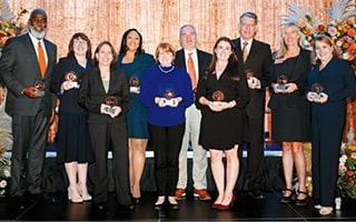 Auburn’s Rural Health Initiative
team recognized during faculty
awards ceremony